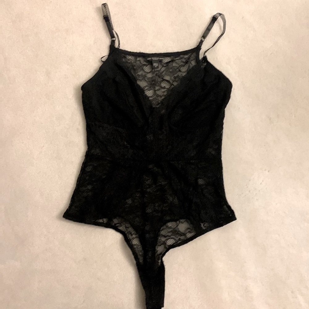Guess black lace bodysuit